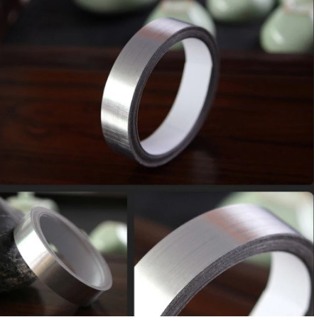 Лента для Швов Серебристая - Размер 0,5см*50м, ПВХ, Медный Сплав ...