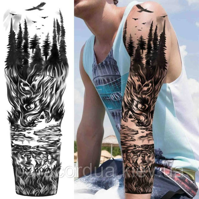 Татуировки на руку: лес, волки и не только - retrityoga.ru