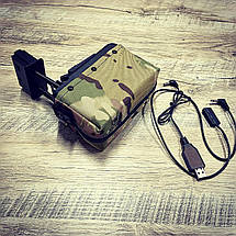 Електро-бункерний магазин M249 на 1500 кульок - MULTICAM [BattleAxe] (для страйкболу), фото 3