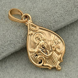 Іконка для ланцюжка до 3 мм 70787 розмір 26х13 мм вага 1.7 г позолота 18К