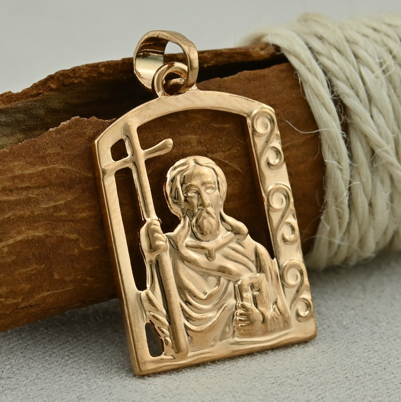 Іконка Xuping для ланцюжка до 3 мм 71058 розмір 26x15 мм вага 1.9 г позолота 18К, фото 1