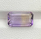Натуральний Двоколірний Аметрин 3.52Сt. 11.89 x 6.78 x 6.08mm, фото 3