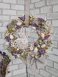 Вінок великодній, натуральні матеріали. Д 35 см, фото 3