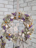 Вінок великодній, натуральні матеріали. Д 35 см, фото 2