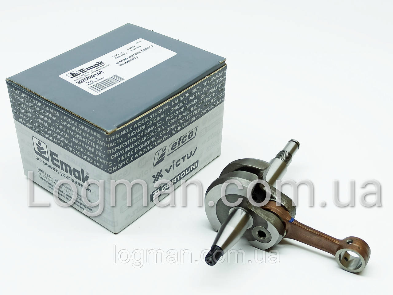 Оригінальний колінвал Oleo-Mac GS650,651/Efco 6500,6510, фото 1