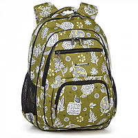 Рюкзак школьный для девочек с рисунком Dolly 547 Зелёный 39х30х22см