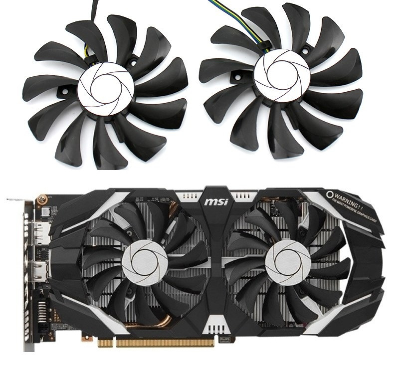 Вентилятор кулер HA9010H12F-Z для видеокарт P-106 INNO3D MSI GTX1060 комплект