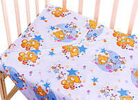 Комплект постельного белья Qvatro Gold в детскую кроватку 120*60 см: наволочка, пододеяльник, простынь