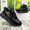 Чорні кросівки в стилі Акули підліткові унісекс, фото 2