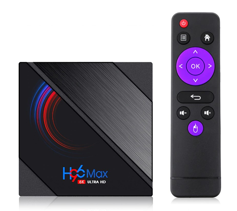 ТБ-приставка H96 MAX H616 4/32 GB Smart TV — 4K Android TV 10 купити