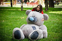 М'яка іграшка Великий плюшевий ведмедик мішка Потап 250 см Сірий, фото 3