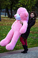 М'яка іграшка подарунок на 8 березня плюшевий ведмедик плюшевий мішка Рафаель 180 см Рожевий, фото 3