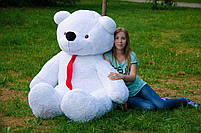 М'яка іграшка плюшевий мішка Нестор 240 см Білий, фото 4