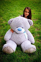 М'яка іграшка подарунок на 8 березня плюшевий ведмедик плюшевий мішка Бойд 160 см Сірий, фото 3