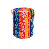 Кошик для іграшок M 1302, діаметр 45 см, висота 48 см, кришка-блискавка, ручки, мікс різновидів, фото 7