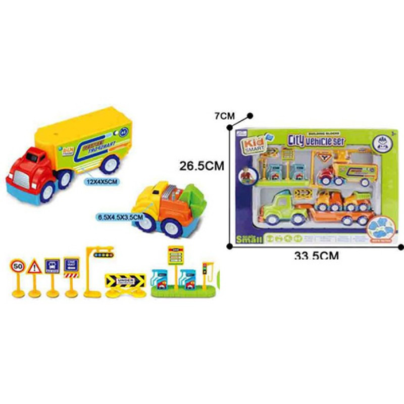 Конструктор KM-902A, машинки 7 шт., заправка, фото 1