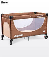 Детский манеж-кровать Caretero Simplo brown