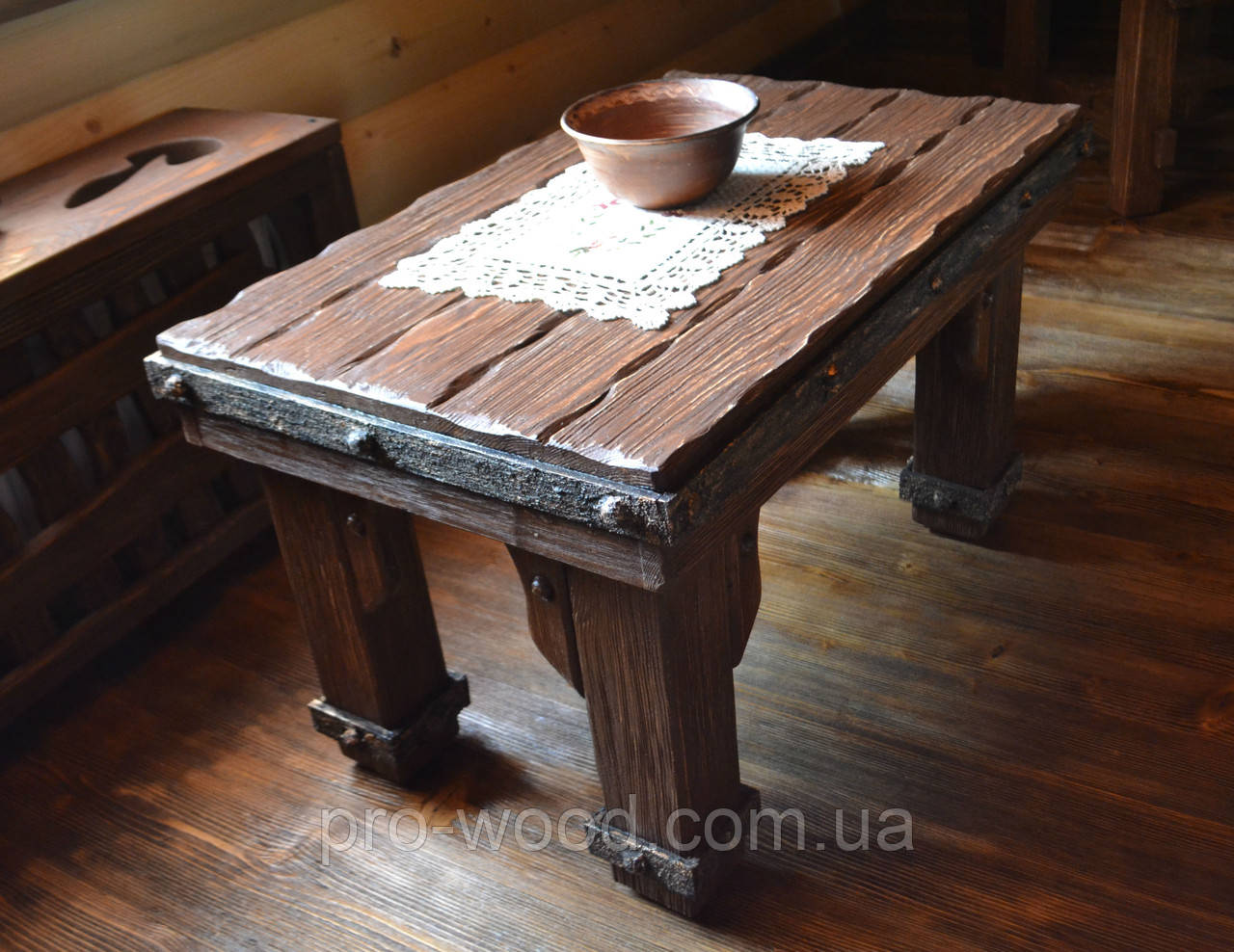 Стіл журнальний під старовину, фото 1