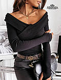 Трикотажна жіноча кофтинка, з довгим рукавом "Jackie", фото 6