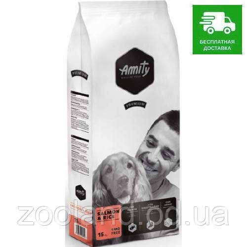 822    DOG SALM 15KG Amity Premium Adult Dog Salmon and Rice, 15 кг