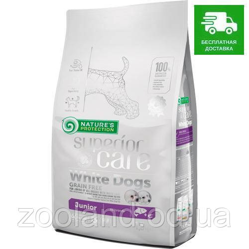 NPSC45672 Nature's Protection Junior All Breeds White Dogs Лосось, 10 кг