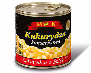 Кукурудза консервована MK 220/400g, Польща