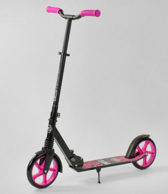 Самокат дитячий двоколісний для хлопчика дівчинки 5 6 7 років Best Scooter Wolf 21478