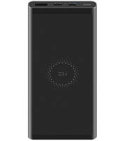 Универсальная батарея Xiaomi ZMI Wireless Charging Powerbank 10000mAh Black WPB100