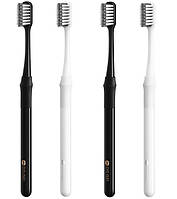 Комплект зубних щіток Xiaomi Doctor B Toothbrush Bamboo Cleaner 4pc Set (2Black + 2White)