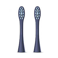 Набор сменных щеток-насадок Oclean PW05 Toothbrush Head for One/SE/Air/X/F1 Navy Blue (2шт)