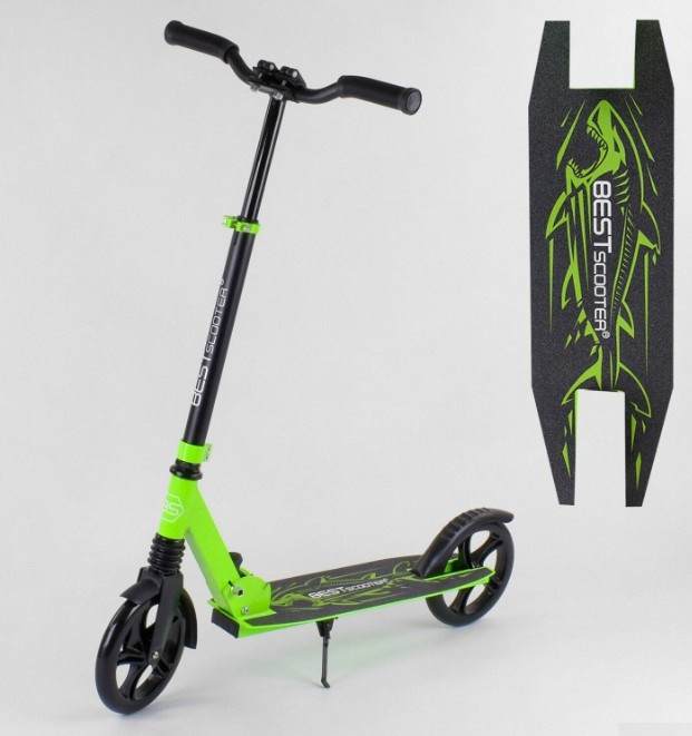 Самокат дитячий двоколісний для хлопчика дівчинки 5 6 7 років Best Scooter Shark 19147