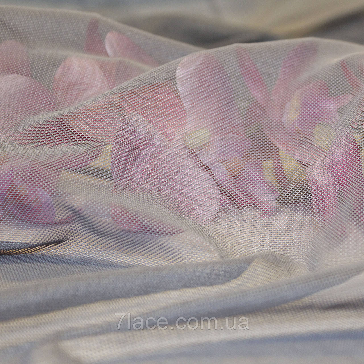 Сітка стрейч для нижньої білизни / колір ГРАФІТОВИЙ / ціна вказана за 0,5 метра, фото 1