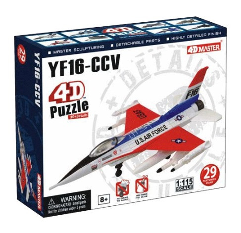 Об'ємний пазл Літак YF-16 CCV в масштабі 1/115. 4D Master 26209
