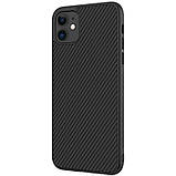 Захисний чохол Nillkin для iPhone 11 (Synthetic fiber Case) Black Чорний, фото 4