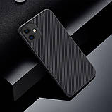 Захисний чохол Nillkin для iPhone 11 (Synthetic fiber Case) Black Чорний, фото 8