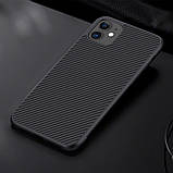 Захисний чохол Nillkin для iPhone 11 (Synthetic fiber Case) Black Чорний, фото 9