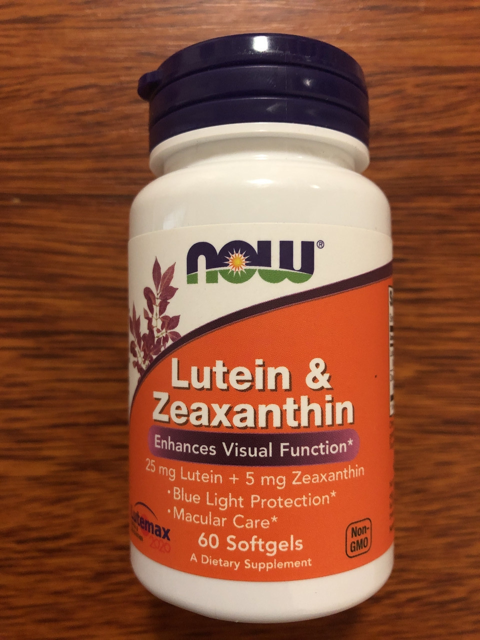 Лютеїн і зеаксантин вітаміни для очей Now Foods Lutein zeaxanthin softgel 60
