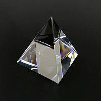 Трикутна високоякісна скляна оптична призма піраміда 40 мм (AH0025_1)