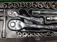 Набор инструмента 1/4"&1/2" 28ед. TOPTUL GCAD2802, фото 3