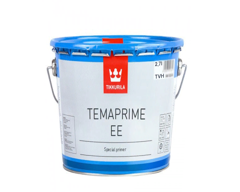 Грунт алкідний TIKKURILA TEMAPRIME ЇЇ антикорозійний, TVH-білий, 2,7 л