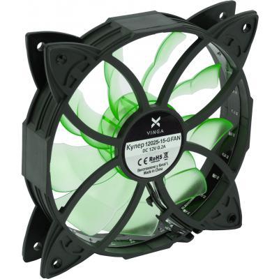 Кулер Vinga 120mm (molex) 12025-15-G з підсвіткою, фото 1