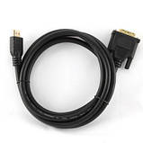 Кабель HDMI to DVI 1.8 м, 18+1pin M, Cablexpert (CC-HDMI-DVI-6), фото 2