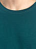 Універсальна однотонна футболка 100% бавовна! (темно-зелена) М Л ХЛ 2ХЛ, фото 6