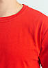 Універсальна однотонна футболка 100% бавовна! (червона), фото 8