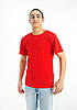 Універсальна однотонна футболка 100% бавовна! (червона), фото 4