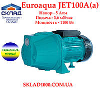 Самовсасывающий насос Euroaqua JET100A(a). 5 Атм, 3,6 м3/час 1100 Вт