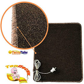 Килимок ТепЛесик ковролін 45х55 см Бежевий Коричневий