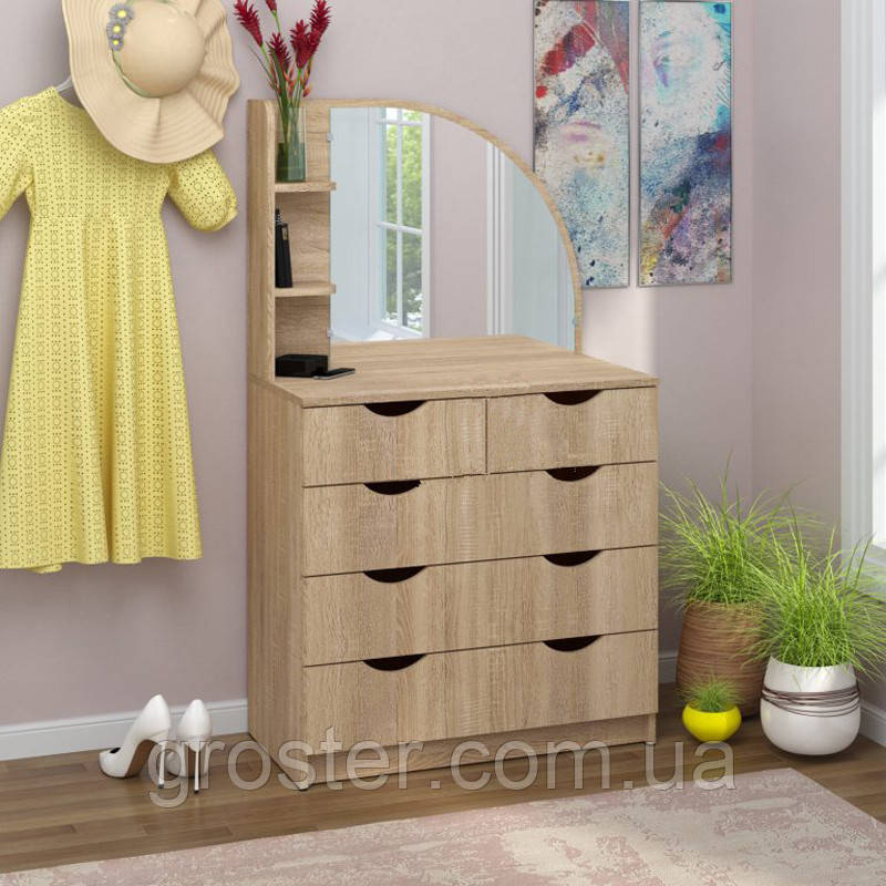 Трюмо-5 комод із дзеркалом для спальні, фото 1