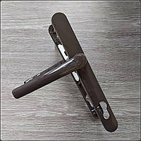 Ручка на металопластиковые двери Akpen 25*92 мм. коричневая