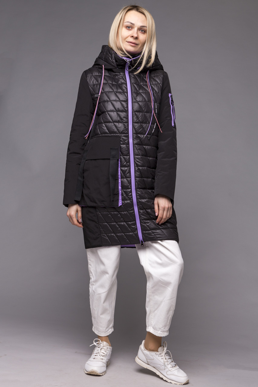 Жіноча курка Towmy 6801 black+purple